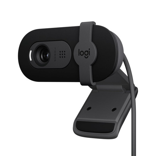 Logitech Brio 101 Full HD 1080p Webcam for Meetings, Streaming, Desktop, Laptop, PC - Built-in Mic, Shutter, Works with Zoom, Microsoft Teams, Nintendo Switch 2’s New GameChat Mode, USB-A,-Black